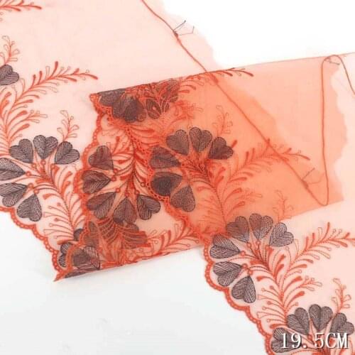 54Yards Exquisite Handmade DIY Clothing Accessories Hearts Embroidery Lace Fabric Curtains Sofa Lingerie Bra Lace Trim