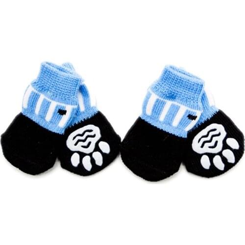 Pet Supplies Non Slip Needle Dog Socks Cat Socks Non Slip Knitted Dog Claw Protective Cover Suitable for Holiday Party Dress up