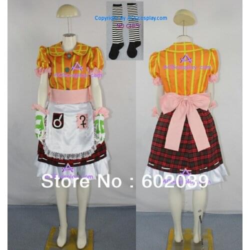 Alice Madness Returns Alice Cosplay Costume include stockings GOOD quality lady skirt