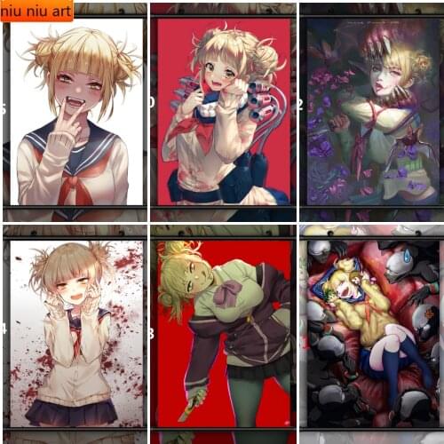 Boku No Hero Academia Himiko Toga Anime Diamond Painting Diamond Inlaid Diamond Mosaic Cross Stitch Kits Home Decoration