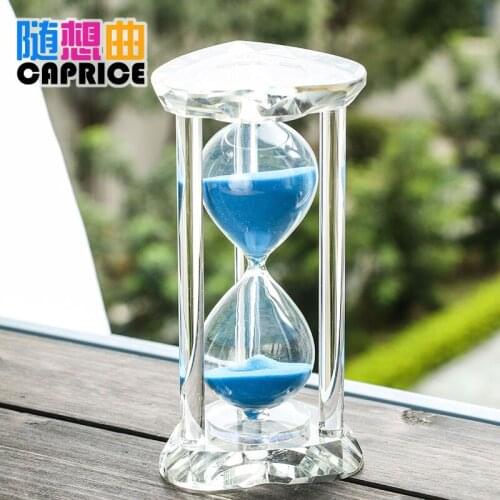 Capriccio 520 seconds crystal heart-shaped hourglass creative Home Furnishing jewelry ornaments office desktop