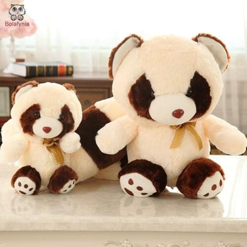 BOLAFYNIA Children plush stuffed toy Long tail raccoon baby kids Christmas birthday plush toy gift