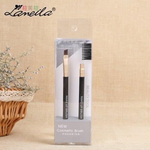 Eyebrow Brush Bevel mei fen shua Eyebrows Multi-Purpose Makeup Brush 2 Mounted L0959