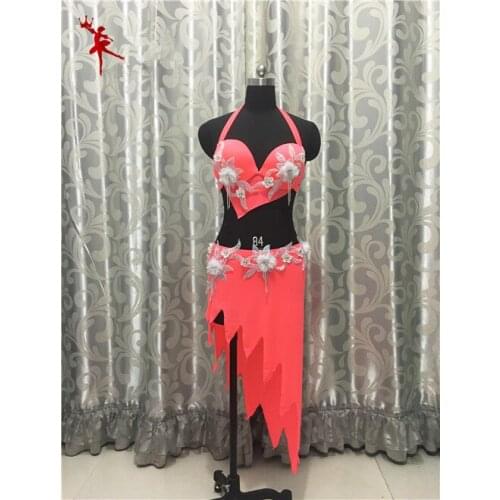 Bellydance oriental Belly Indian gypsy dance dancing costume costumes clothes bra belt chain scarf ring skirt dress set suit 029