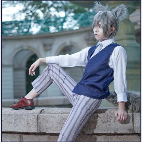 Anime BEASTARS Costume Legoshi Cosplay Shirt Vest Pants Outfits Haru Dress School Uniform Girls Boys Adult Christmas Disfrazs