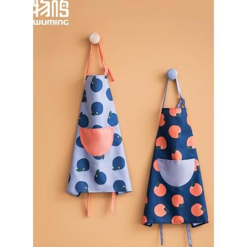 Kitchen Apron Waterproof Oil-Proof Female Fashion Work Home Adult Fresh Japanese and Korean Style Cute Dress