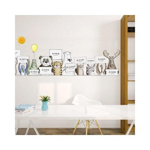 Cartoon Lovely Wall Stickers Dormitory Kindergarten Wall Decorations Creative Kids Room Decor DIY Baby Bedroom Decor Wallpaper