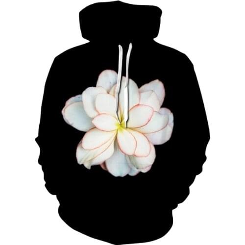 Retro style fashion sports hoodie flower 3D printed hoodie unisex Harajuku floral long sleeve street casual pullover