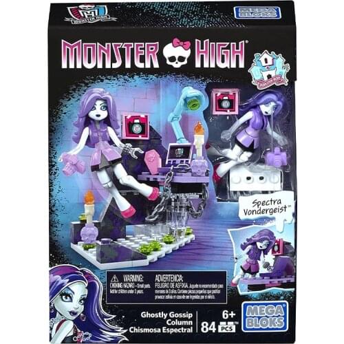 Mega Construx Monster High Spectra Vondergeist Ghostly Gossip Column Building Kit DLB79 Collectors Edition birthday Gifts
