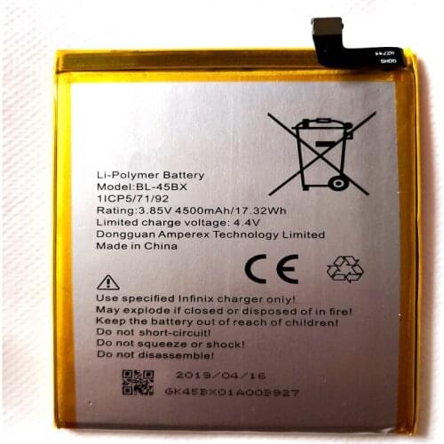 New 4500mAh Replacement Battery For Infinix Note 3 X601 Note3 BL-45BX BL 45BX Batteria Cell Phone Batteries with Repair Tools