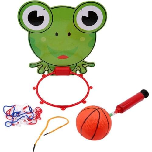 New Portable Plastic Mini Basketball Box with Ball Indoor Adjustable Hanging Basketball Netball Hoop Children Kids Game Toy