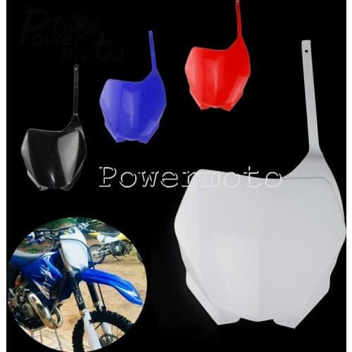 MX Enduro Front Number Plate Dirt Bike White Blank Number Plates for Yamaha YZF WR YZ-F YZ WR-F 125 250 450 2006-2014 WR450