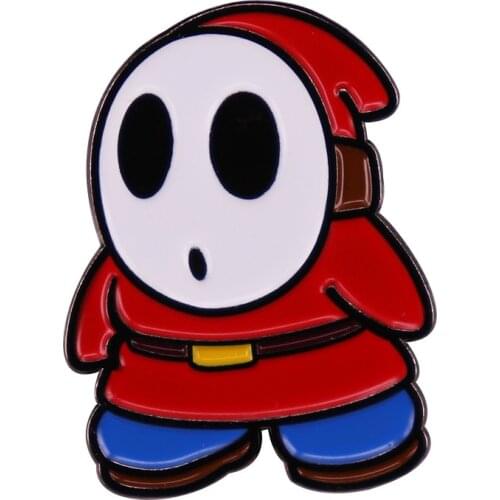 PF1150 Cute little ghost Enamel Pin Game Brooches Bag Lapel Pin Cartoon Badge Pins for backpacks Decoration Jewelry Gift