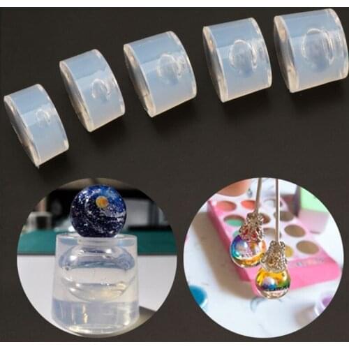 Transparent Silicone Mould Resin Universe Ball Epoxy Resin Molds Jewelry Making 6/ 8 /10 /12 /14 mm