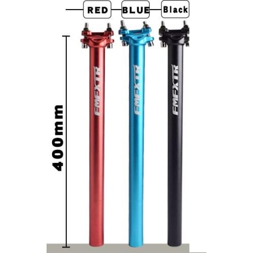 Aluminum Alloy MTB Bicycle Adjustable Seatpost Mountain Road Bike Extension Seat Post Tube Saddle Pole 27.2/30.9/31.6*400mm