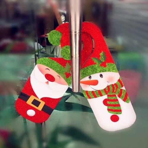 Santa Claus Snowman Door Christmas Decoration Hanging Pendant Home Decor Christmas Ornament Gift