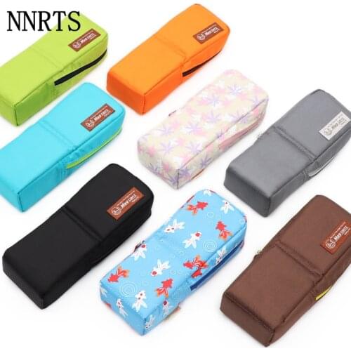 Creative Large Capacity Pencil Cases Bag Simple Multi-function 3 in 1 Fabric Student Stationery Bags box School Office Supplies