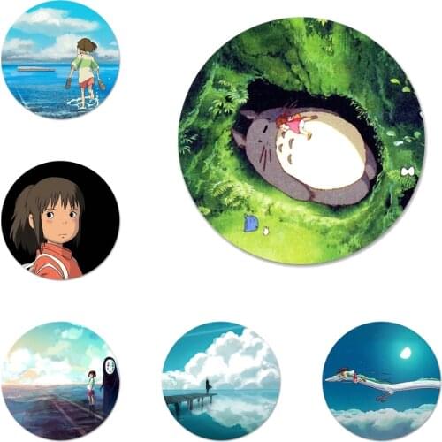 Studio Ghibli anime Spirited Away anime 6.1 Icons Pins Badge Decoration Brooches Metal Badges For Backpack Decoration
