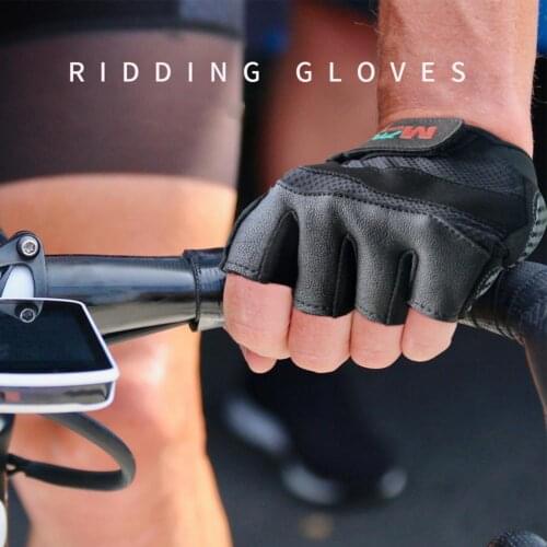 1 Pair Mumian F12 Soft Workout Gloves Increase Friction Faux Wool Fastener Tape Design Anti-skid Sport Training Gloves for Outdo