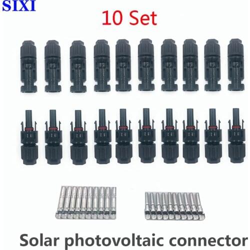 10 Sets Of Solar Connector Photovoltaic Branch Connector 30A DC1000V Solar Photovoltaic Panel IP67 Waterproof Connector