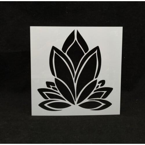 13*13 Flower Layering Painting template Stencils graffiti hand board hollowed out photo album graphic spray painting tool