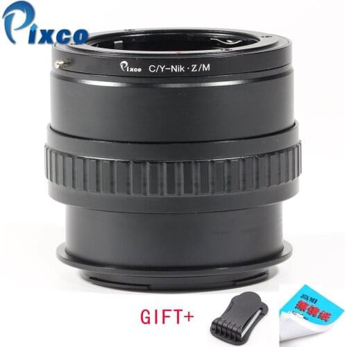 Pixco C/Y-NiK Z Adjustable Macro to Infinity for Contax-NiK Z Lens Adapter For Contax CY Mount to Nikon Z6 Nikon Z7 Camera