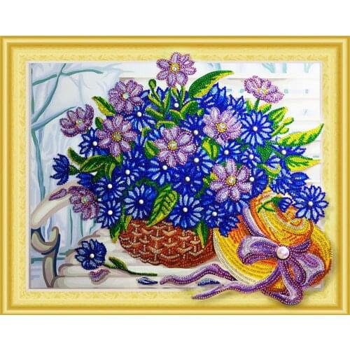 Flowers Special Shaped Diamond Painting crystal Rhinestones 5D DIY Diamond Embroidery Home Decor drill cross stitch wall Decor