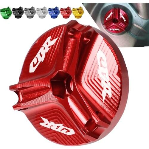 Motorcycle CNC Aluminum Engine Oil Filter Cup Plug Cover screws for Honda CBR 600 900 929 954 RR 1000 1100 599 919 CBR600 F1 F2