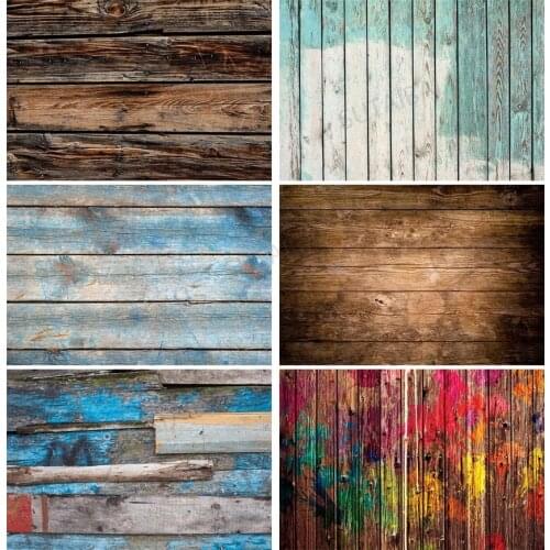 Old Plank Wood Board Texture Background Photocall Baby Potriat Photo Customized Photographic Backdrop Photo Studio Decor Props