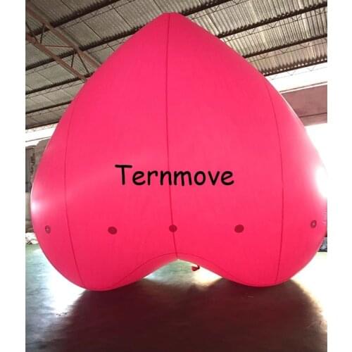 Giant helium heart balloon for Valentines day Decoration ceiling ball Inflatable Floating Advertising flying pvc Helium Balloon