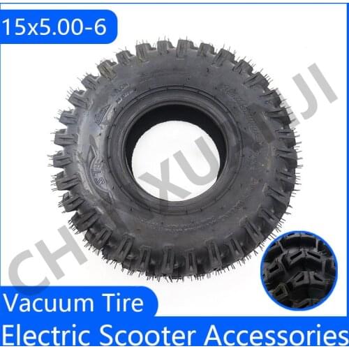 15x5.00-6 Vacuum Tire 6 Inch Wheels For Atv Snow Sweeper Tire Agricultural Vehicle Wear-resistant and non-slip Tire Accessories