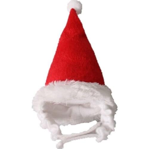 Pet Rabbit Hamster Santa Claus Hat Rats Christmas Cap Small Animals Head Accessories