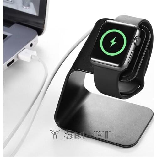 Metal Aluminum Charger Stand Holder for Apple Watch Bracket Charging Cradle Stand for Apple iWatch Charger Dock Station