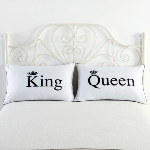 48x74 cm Wedding Couple Pillowcase Lovers Cute I Love You Bedroom Pillow Cover Supplies Valentines Day Gift