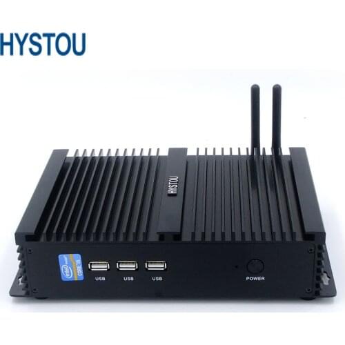 New industrial computer /fanless mini pc with USB 3.0 Gigabit Lan 2 COM HDMI and Intel Celeron 1007u Windows 10 Linux