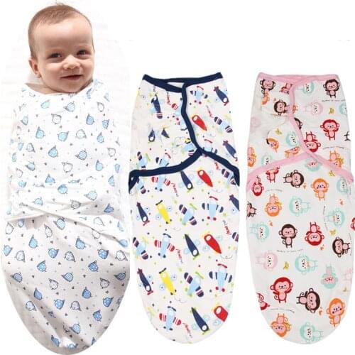 Baby Swaddle Wrap Parisarc 100% Cotton Soft Infant Newborn Baby Products Bebe Blanket & Swaddling Wrap Blanket Sleepsack 62*28cm