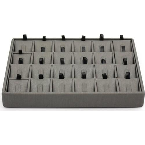 TA MINGREN Pu Leather Jewelry Trays Showcase Displays for Drawer Store