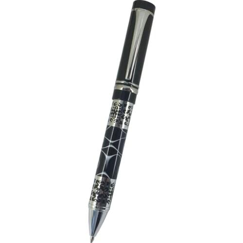 ACMECN Luxury Ballpoint Pen with Embossing Decoration Acrylic Pattern Design 40g Metal Heavy Pen for Brand Promotion Gifts