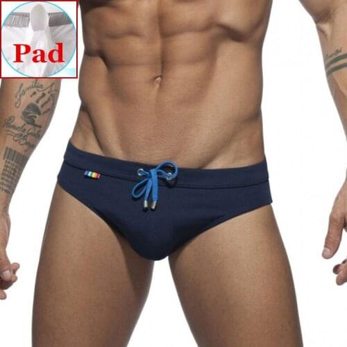 Push Up Swim Briefs Sexy Mens Swimwear Swimming Trunks For Men Bikini Swimsuit Gay Shorts Beachwear Bathing Suit Desmiit UXH2020