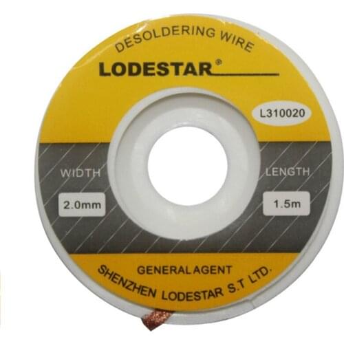 2.0 Mm Wide Suction Line With Copper Material Suction Tin 1.5m Lenght Work Temperature 380 Degre Removers Accessories