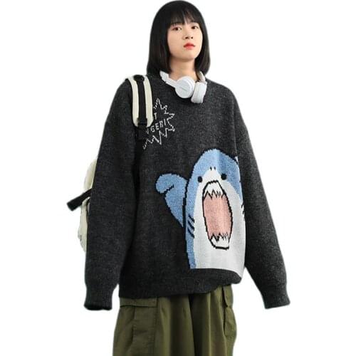 Harajuku Lolita Loose Sweater For Women Fashion Winter Y2k Cartoon Cute Oversized Tops And Jumper Korean Clothing School Girls