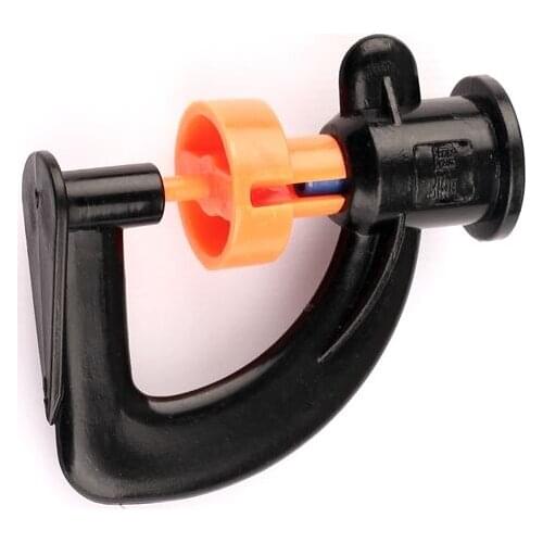 100pcs Water-Saving Micro Nozzle Orange G-Type Nozzle Small Rotary Wheel Irrigation Nozzle, Farmland Irrigation Equitment