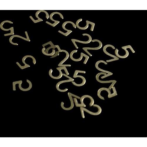 20 pieces of Original brass stamping plane Arabic numerals Diy jewelry accessories handmade materials