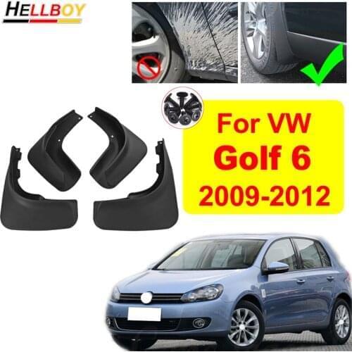 4pcs Splash Guards For VW Golf MK6 2009-2012 Mud Flaps Fender Mudguards Mudflaps Car Styling Accessories