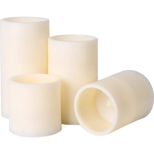 4Pcs/set Battery Flameless Led Candle Flickering Decorative Tea Light Candles