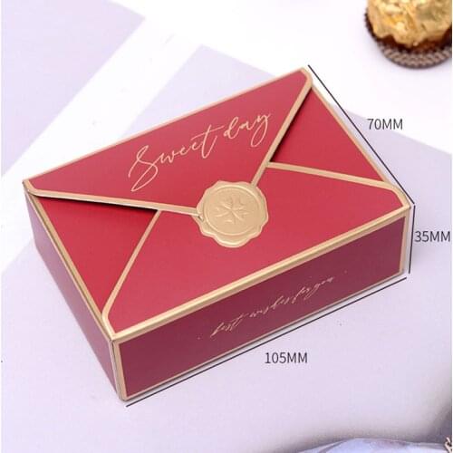 5PCS Creative Candy Box European-style Bronzing Boxes Wedding Birthday Party High-end Gift Rectangular Chocolate Box Sweet Day