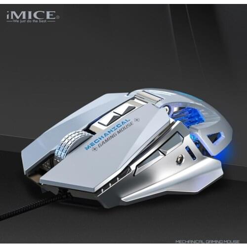 50% Off IMICE T96 USB Wired Mouse Magnetic with RGB Colorful Light 7-Key E-Sports Gaming Wired Mouse for PC Computer Laptop