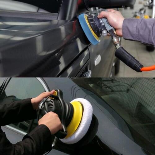 9-10 inch Car Polisher Pad Cover Bonnet Orbital Car Buffing Microfiber Nonwoven Fleece Buffing Pad Cover for 9-10inch Wax Pad