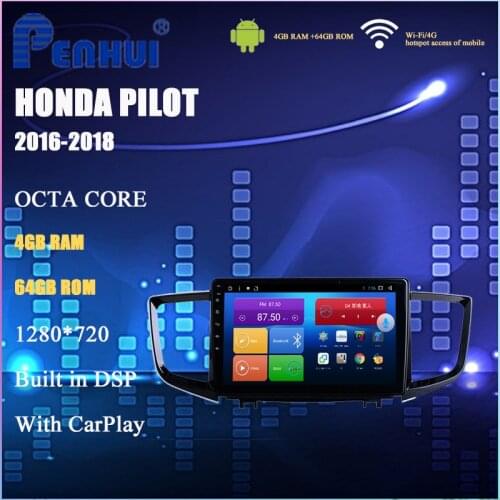 Android Car DVD For Honda Pilot ( 2016-2018) Car Radio Multimedia Video Player Navigation GPS Android 10.0 Double DIn