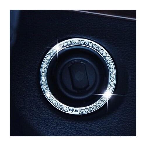 Car-styling Start Stop Button Ignition Key Ring For Mercedes-Benz all class A B C E S G M ML CL CLK CLS GL GLK R SL SLK SLS
